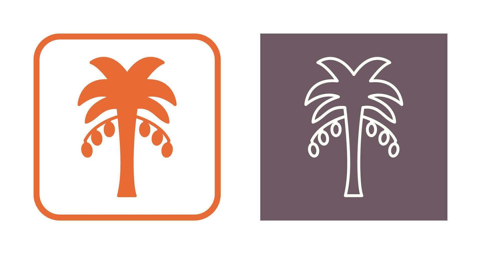 Coconut trees Vector Icon