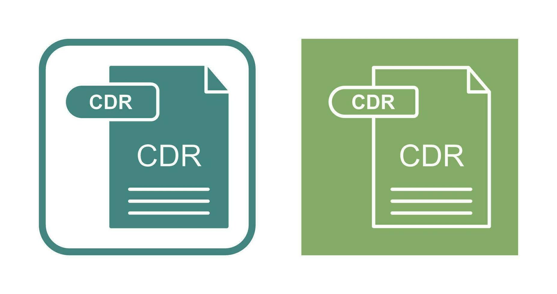 CDR Vector Icon