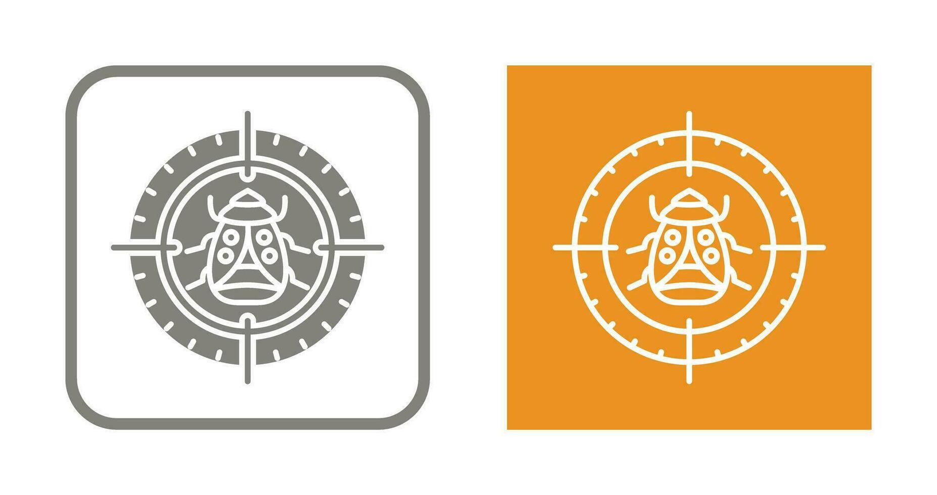Bug Target Vector Icon