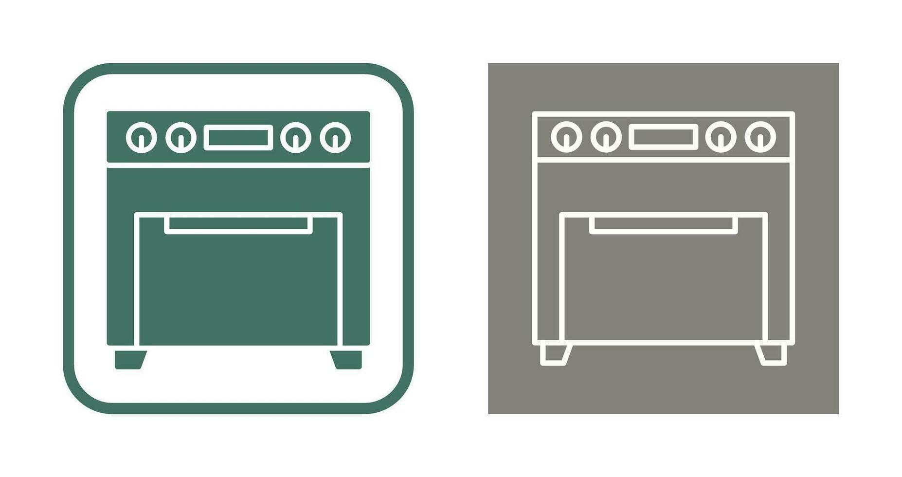 icono de vector de horno