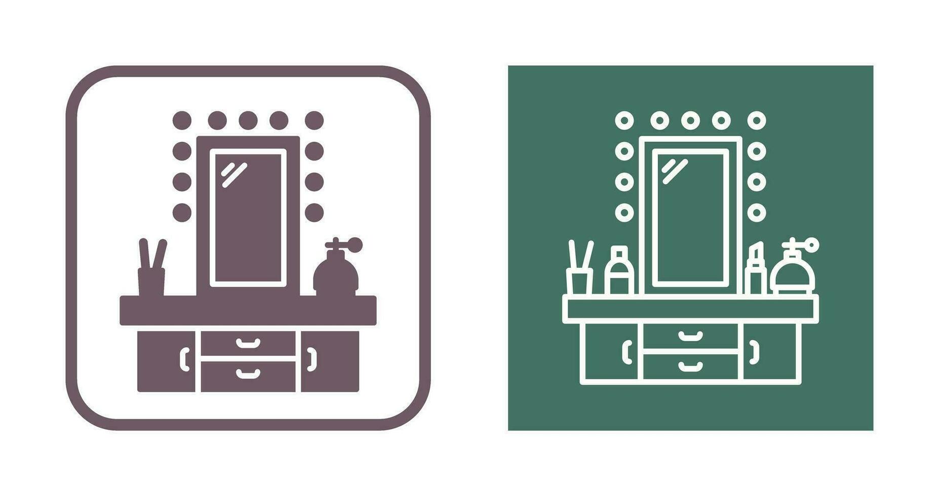 Dressing Table Vector Icon