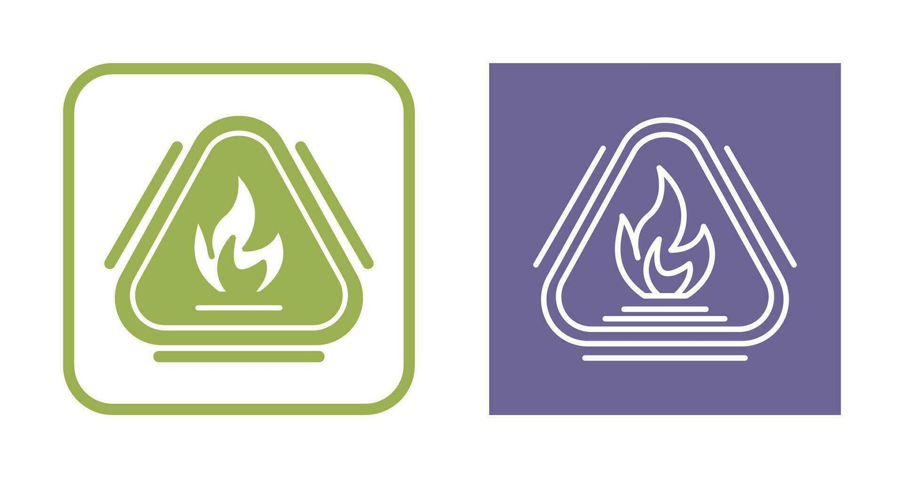 Caution Fire Vector Icon