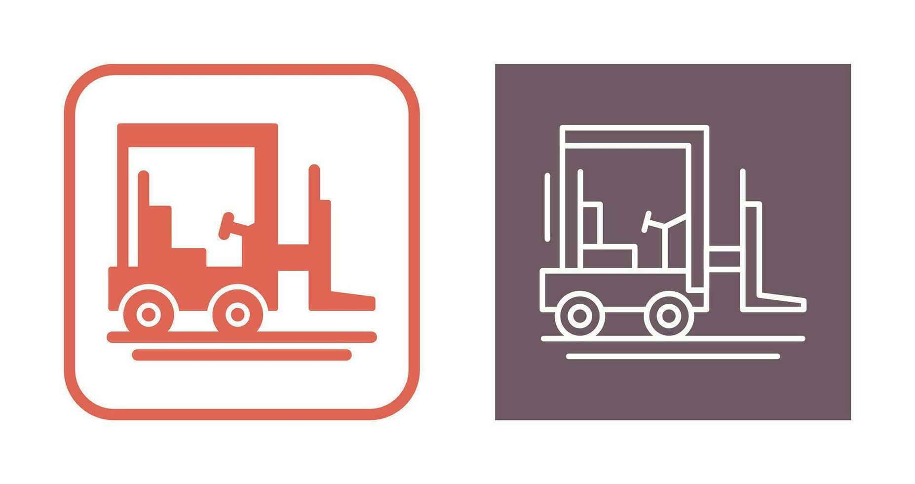 Forklift Vector Icon