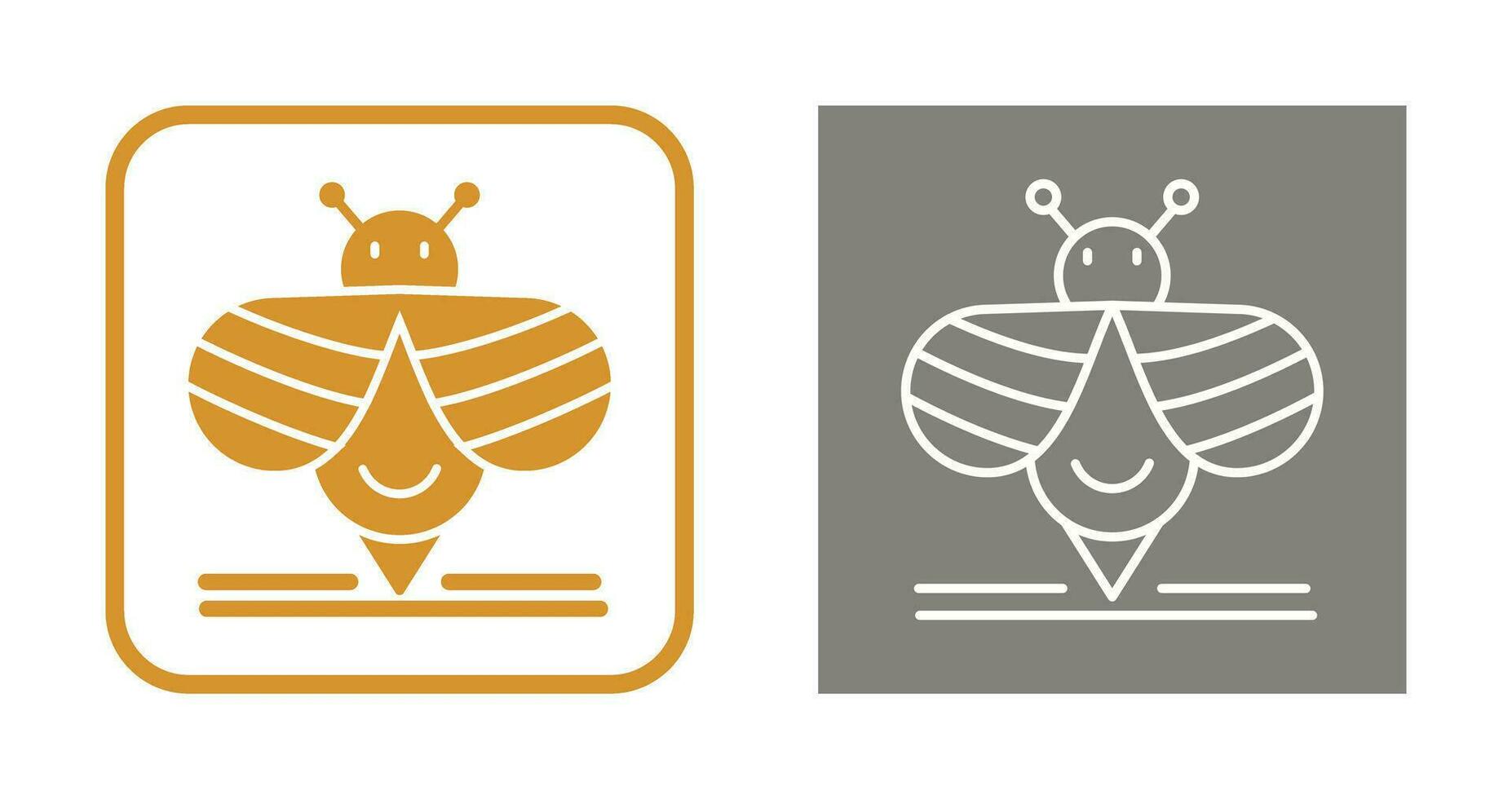 icono de vector de abeja