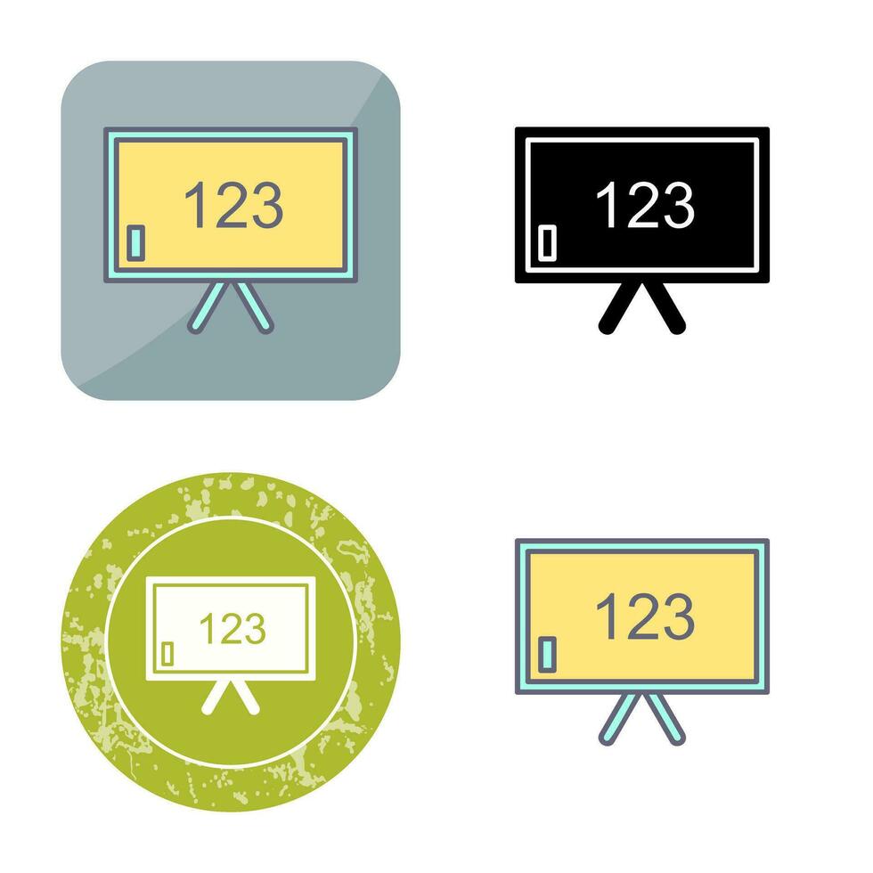 Unique Classroom Board Vector Icon