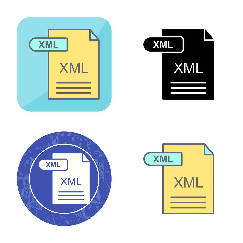 XML Vector Icon