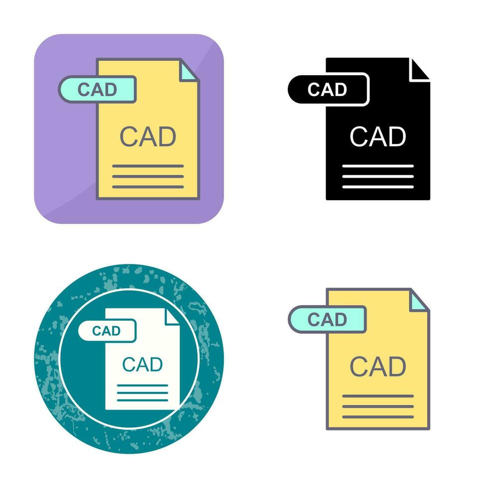 icono de vector de cad