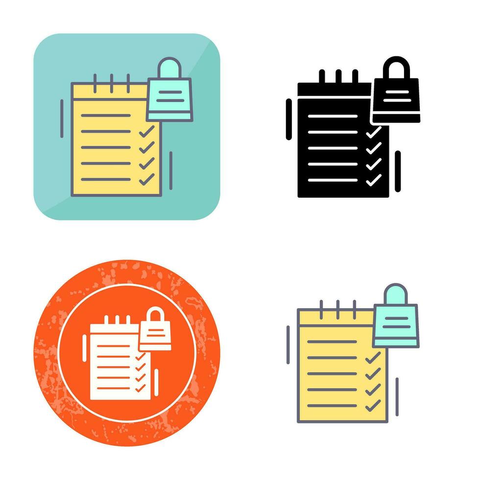 Shopping List Vector Icon