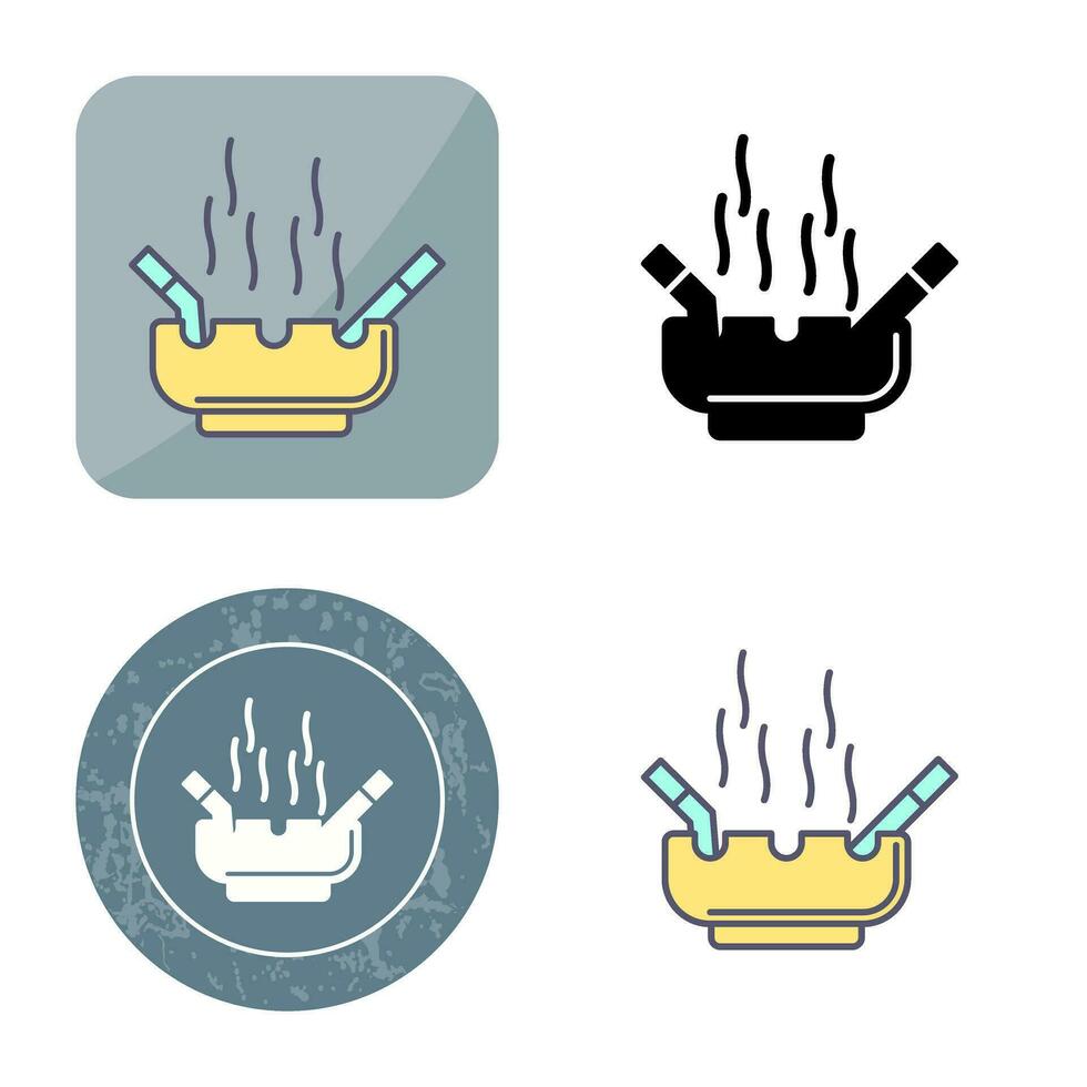 Ashtray Vector Icon