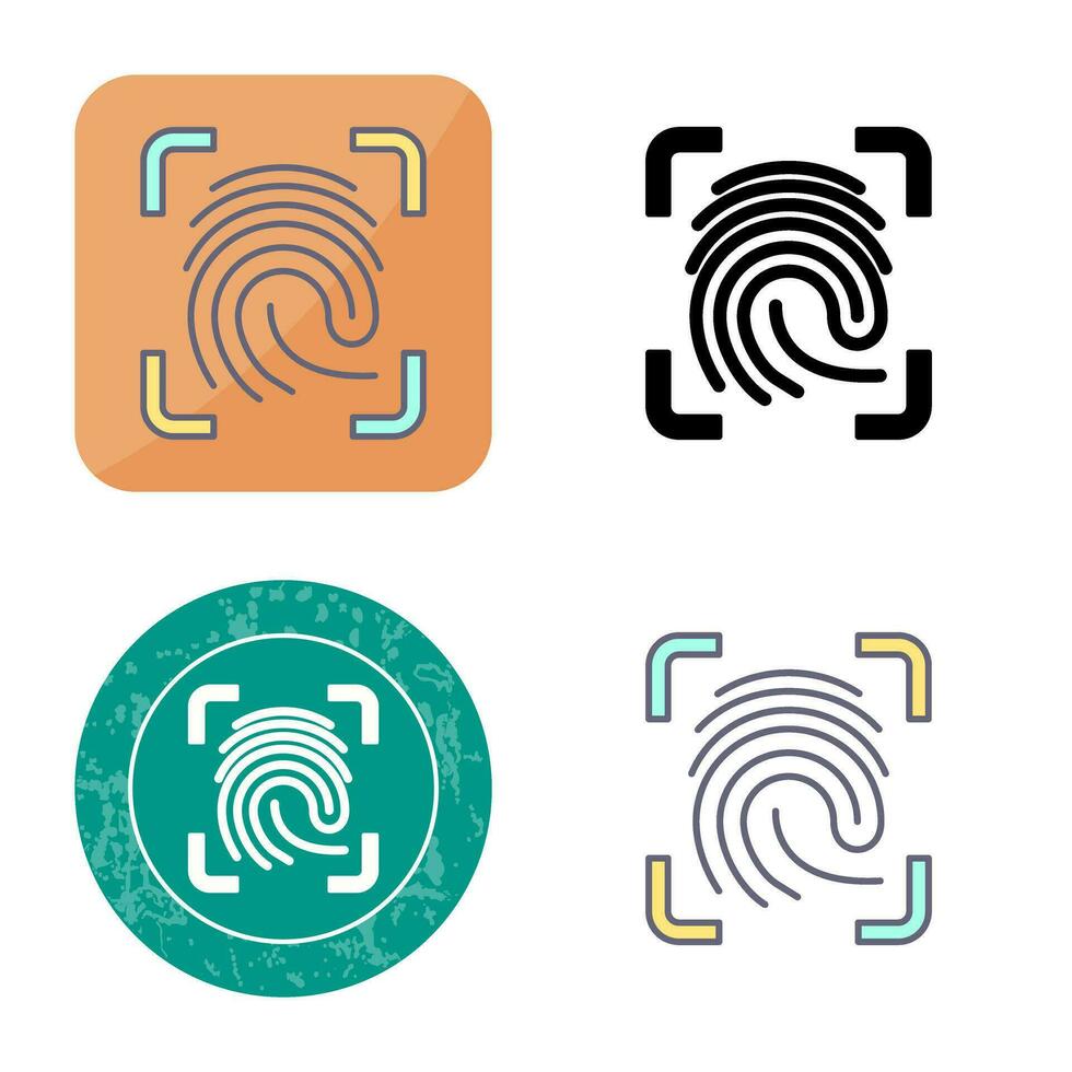 Finger Print Vector Icon