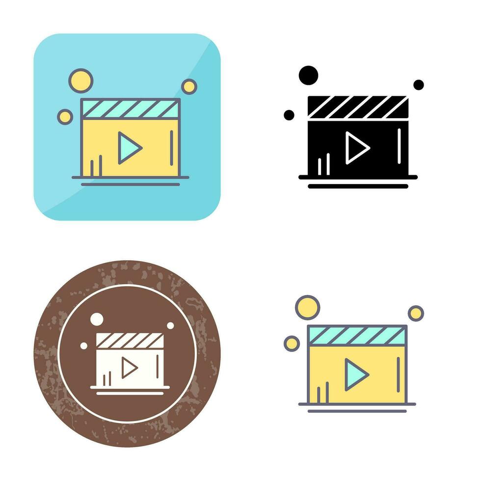 Video Player Vector Icon