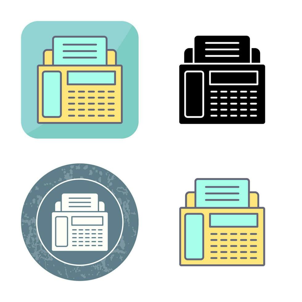 Fax Machine Vector Icon