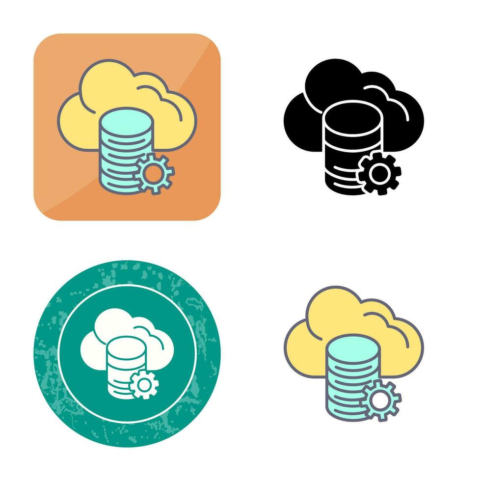 Cloud Data Vector Icon