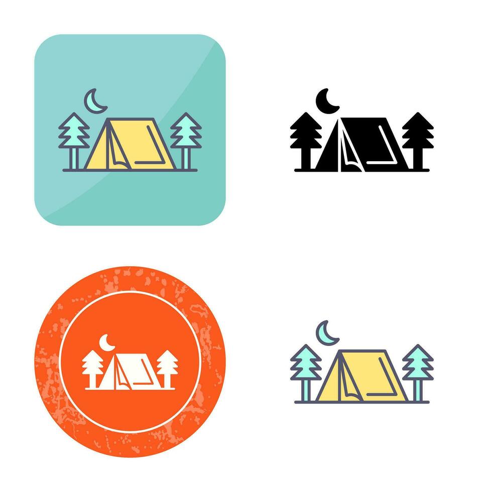 Tent Vector Icon
