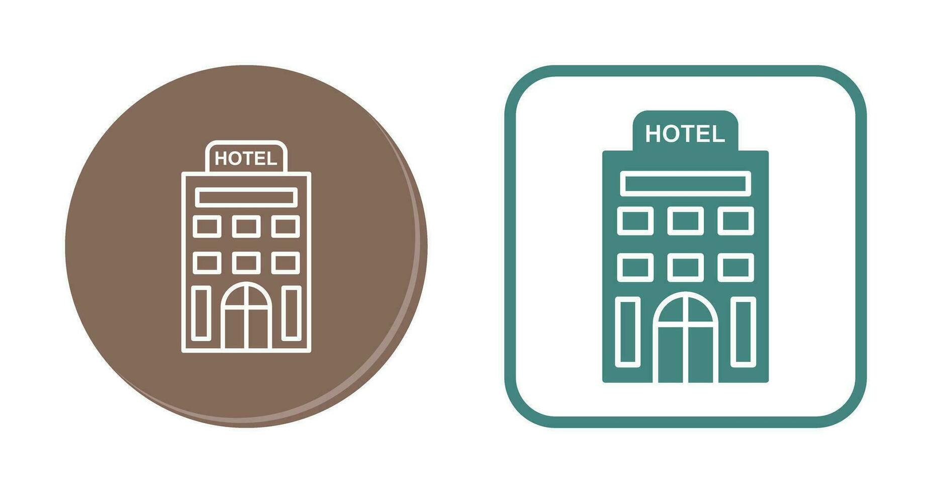 icono de vector de hotel