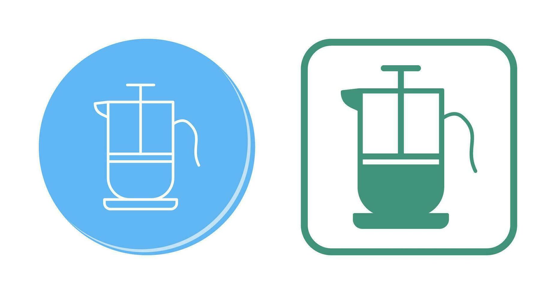 French Press Vector Icon