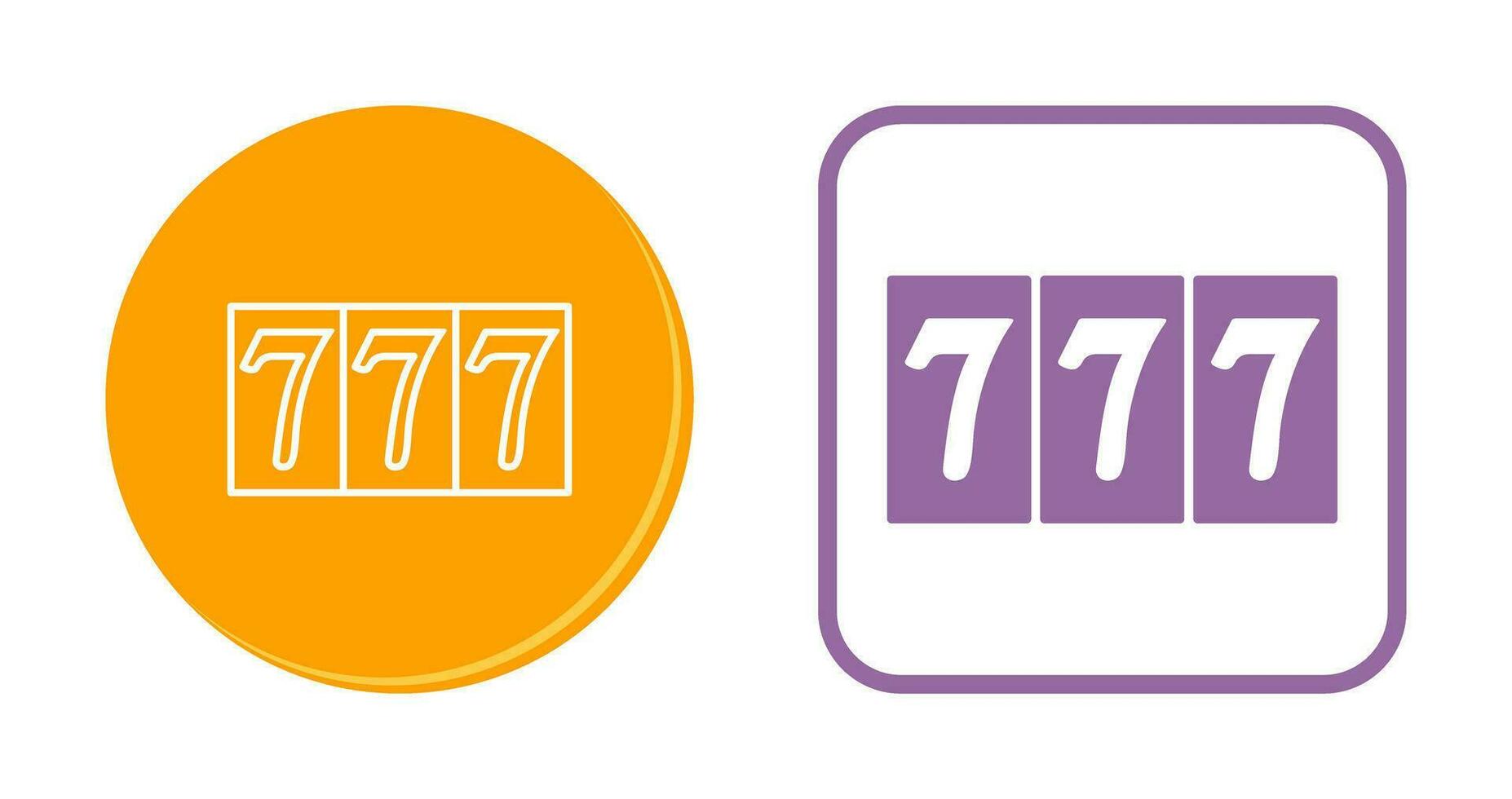 Triple Sevens Vector Icon