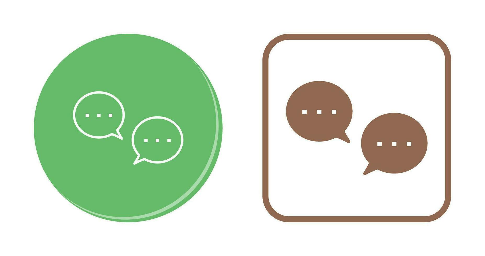 Unique Conversation Bubbles Vector Icon