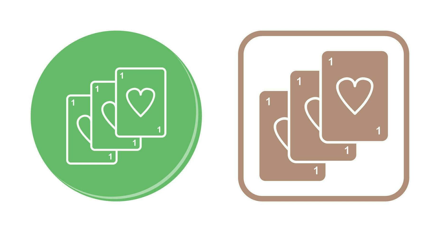 Unique Deck of Cards Vector Icon