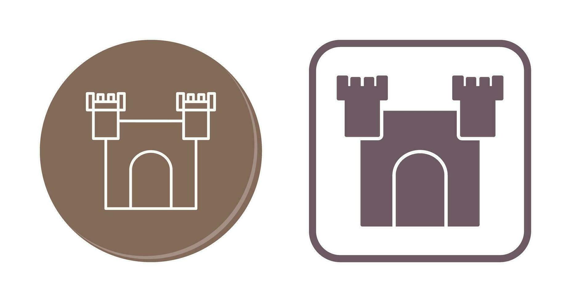 Unique Castle Vector Icon