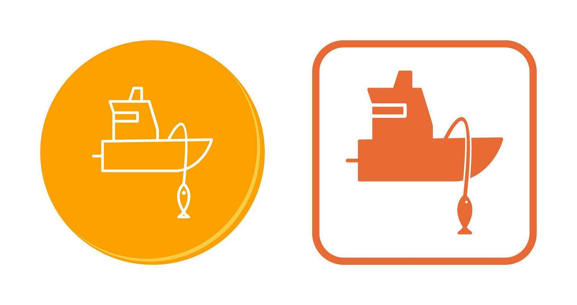 Fishing Boat Vector Icon