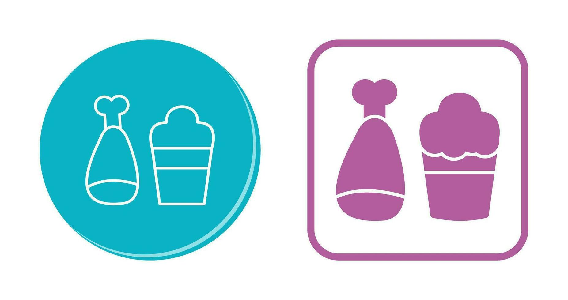 Food and Beer Vector Icon