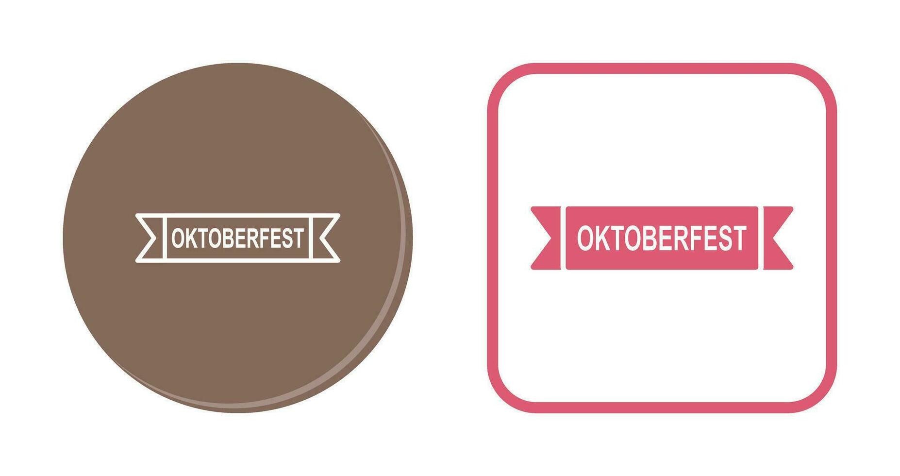 Oktoberfest Banner Vector Icon