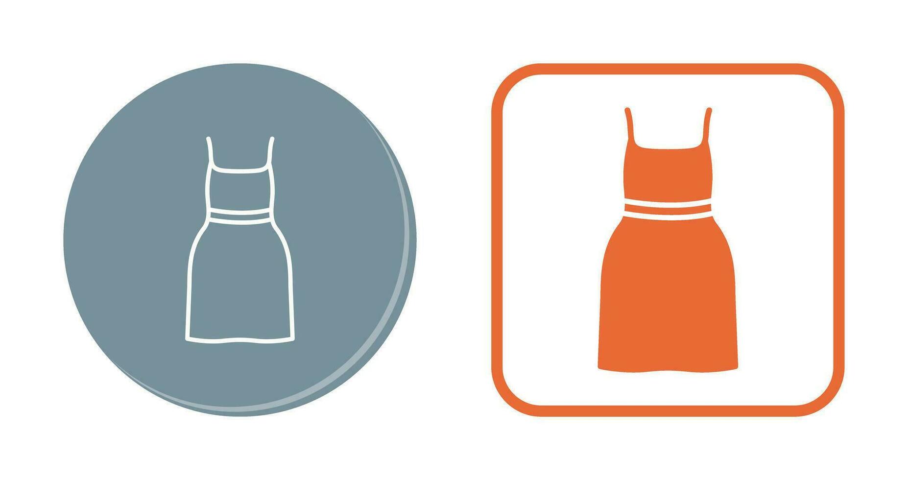 Cocktail Dress Vector Icon