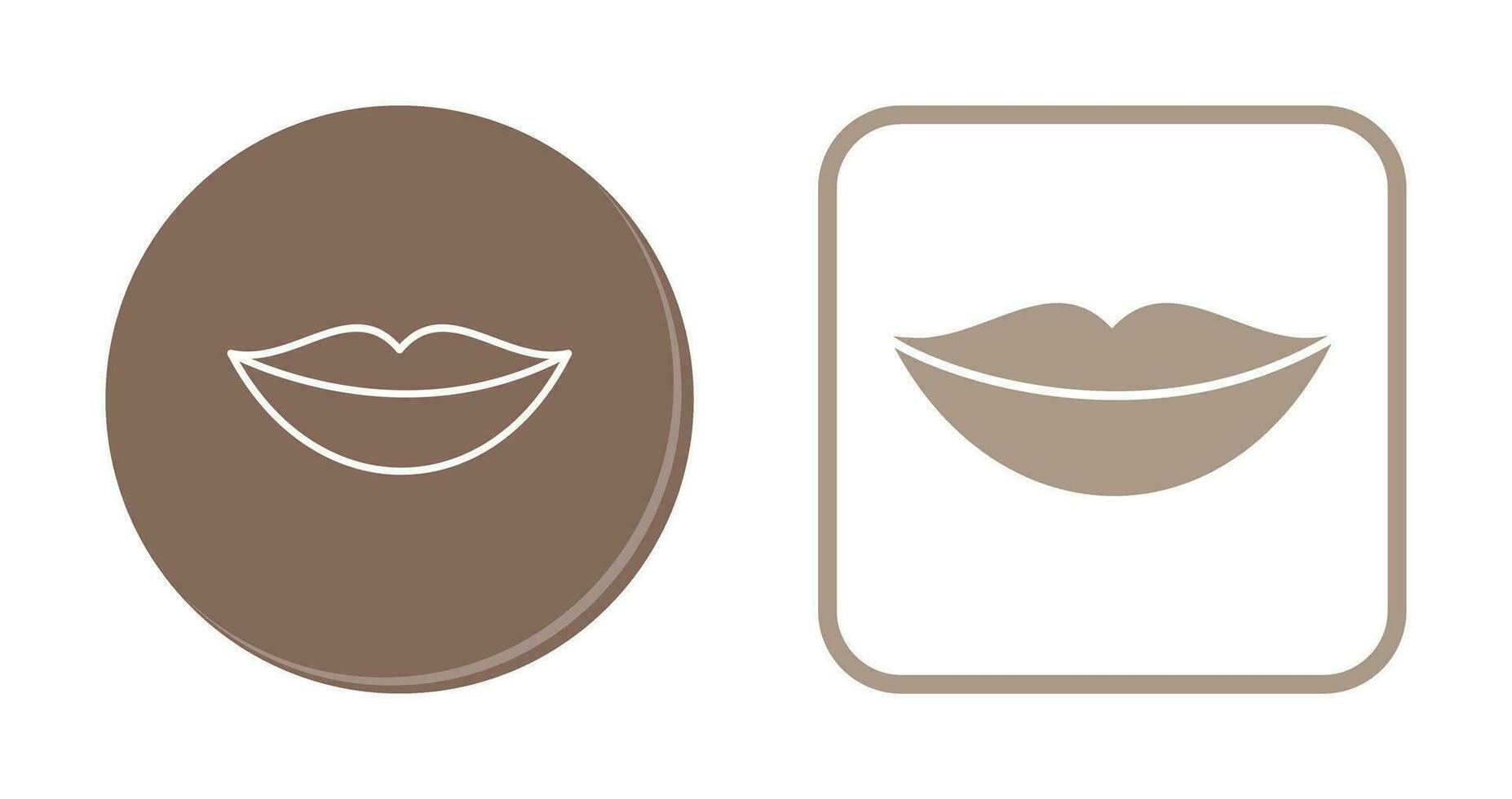 icono de vector de labios