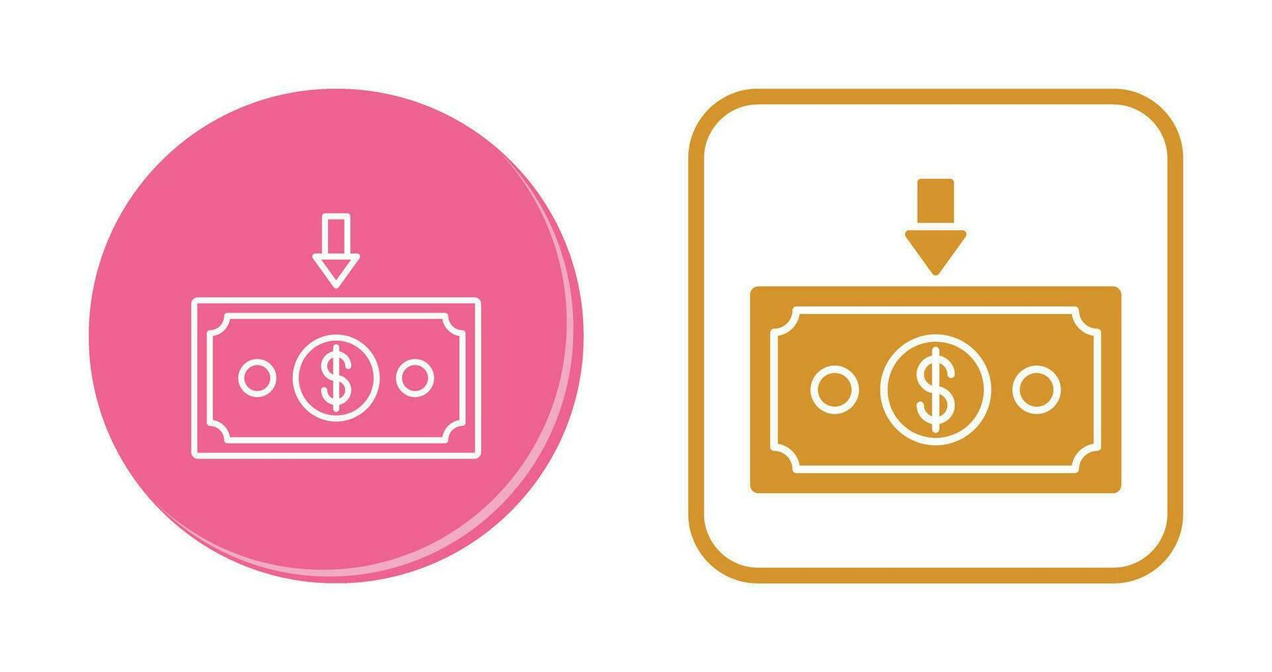 Money Down Vector Icon