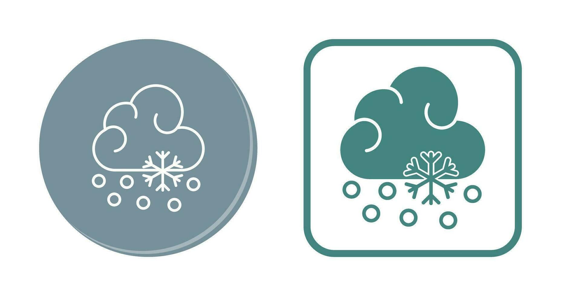 icono de vector de caída de nieve