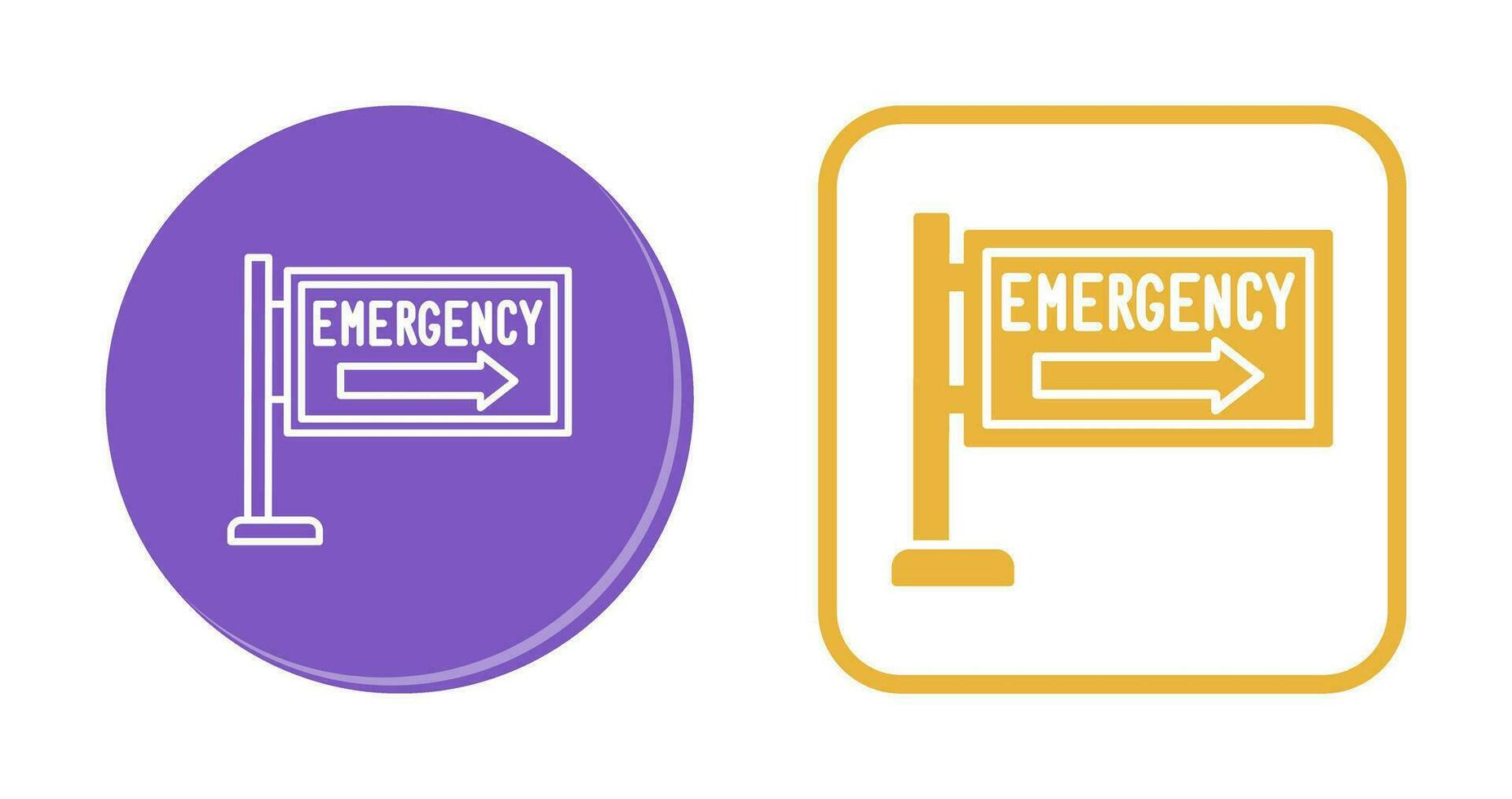 Emergency Sign Vector Icon