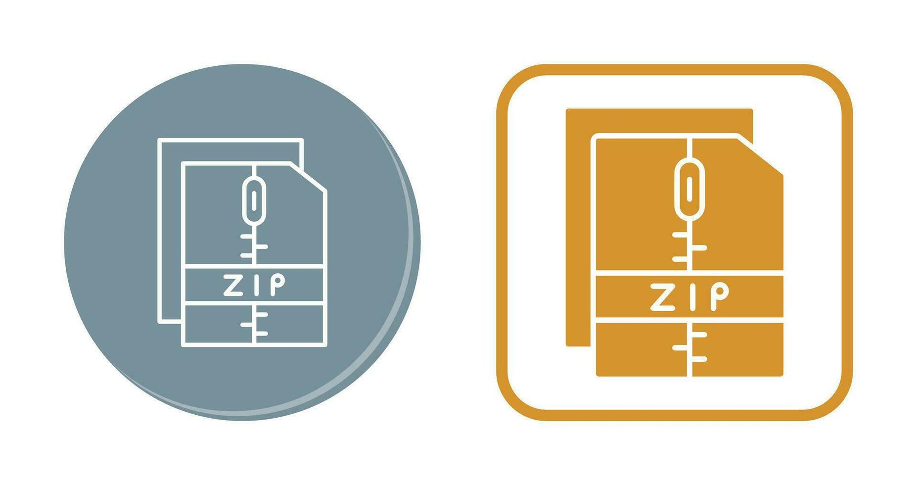 Zip File Vector Icon