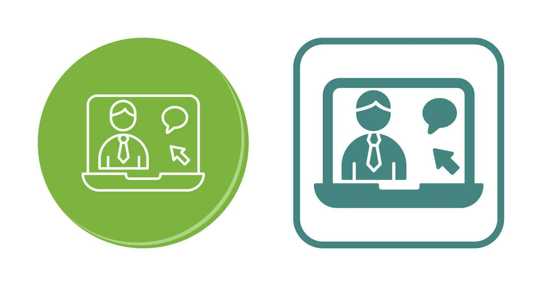 Online Interview Vector Icon
