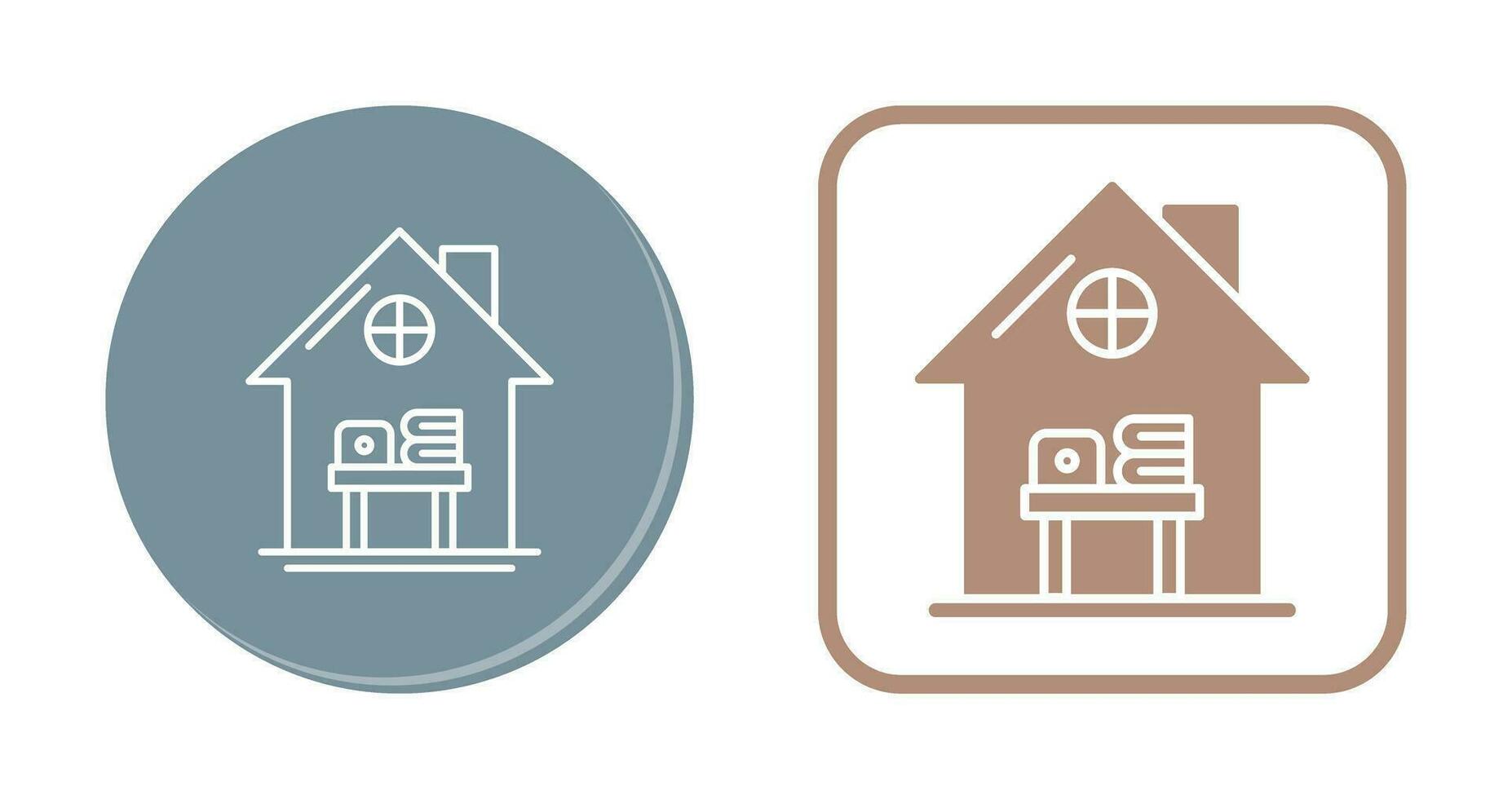 Home Work Place Vector Icon