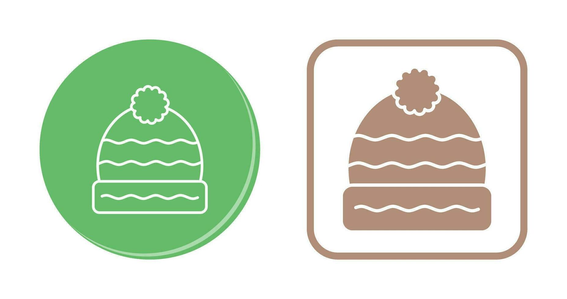 icono de vector de sombrero de invierno