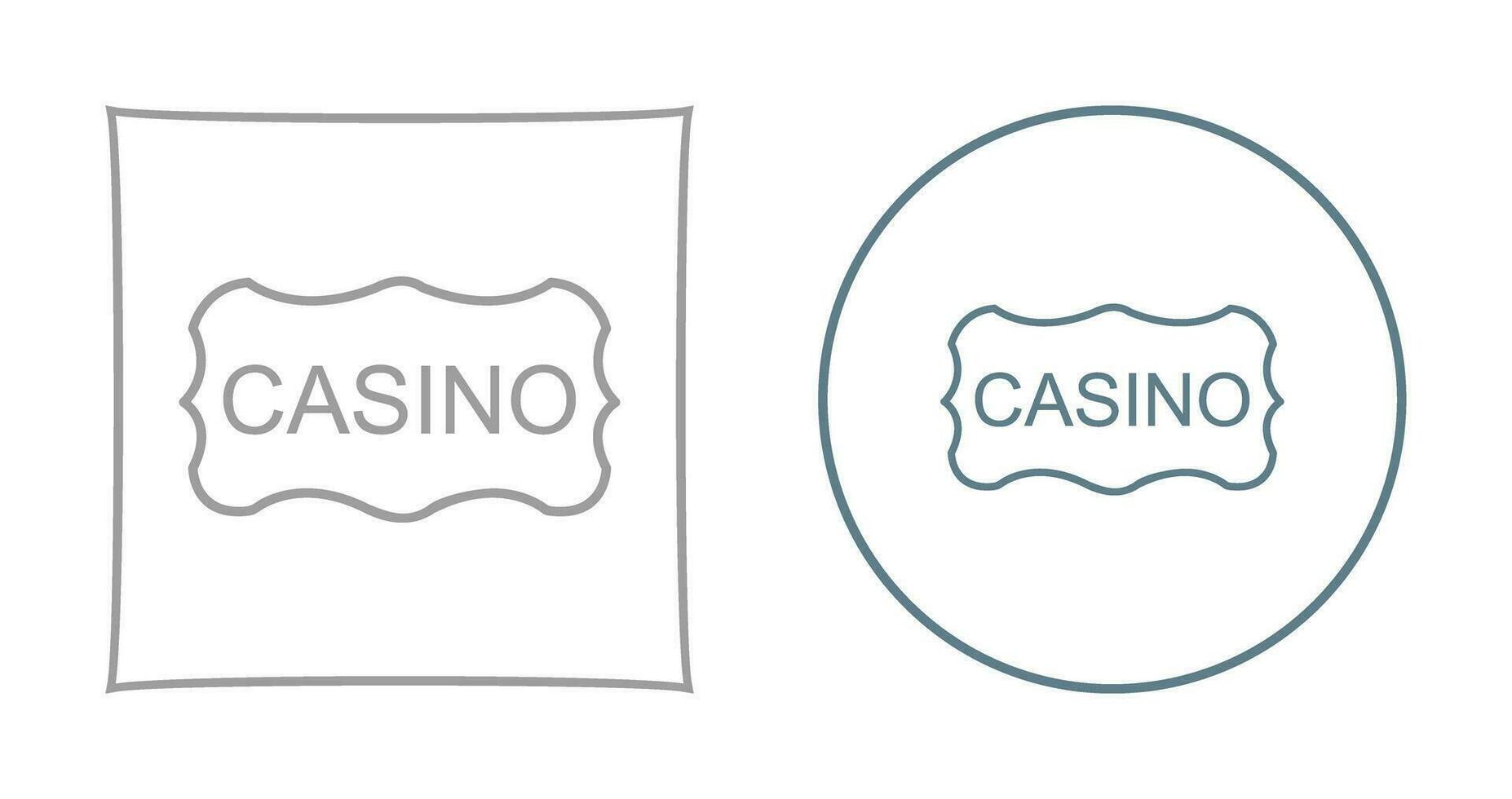 Casino Sign Vector Icon