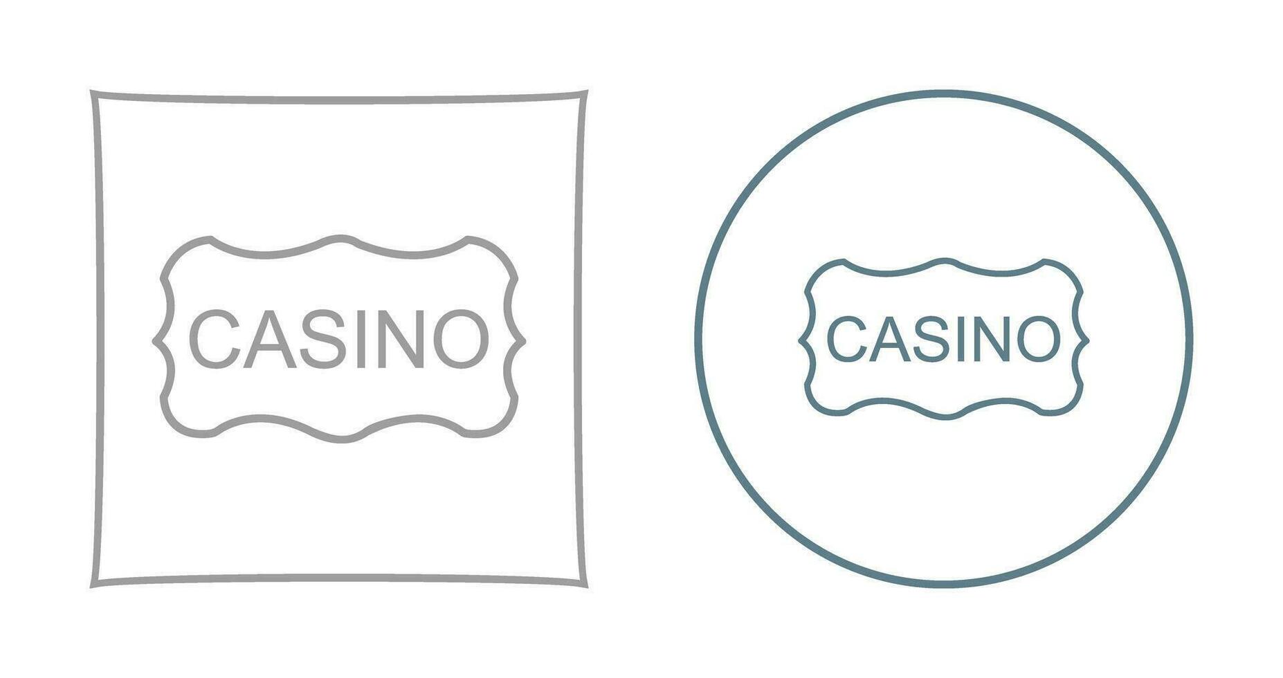 Casino Sign Vector Icon