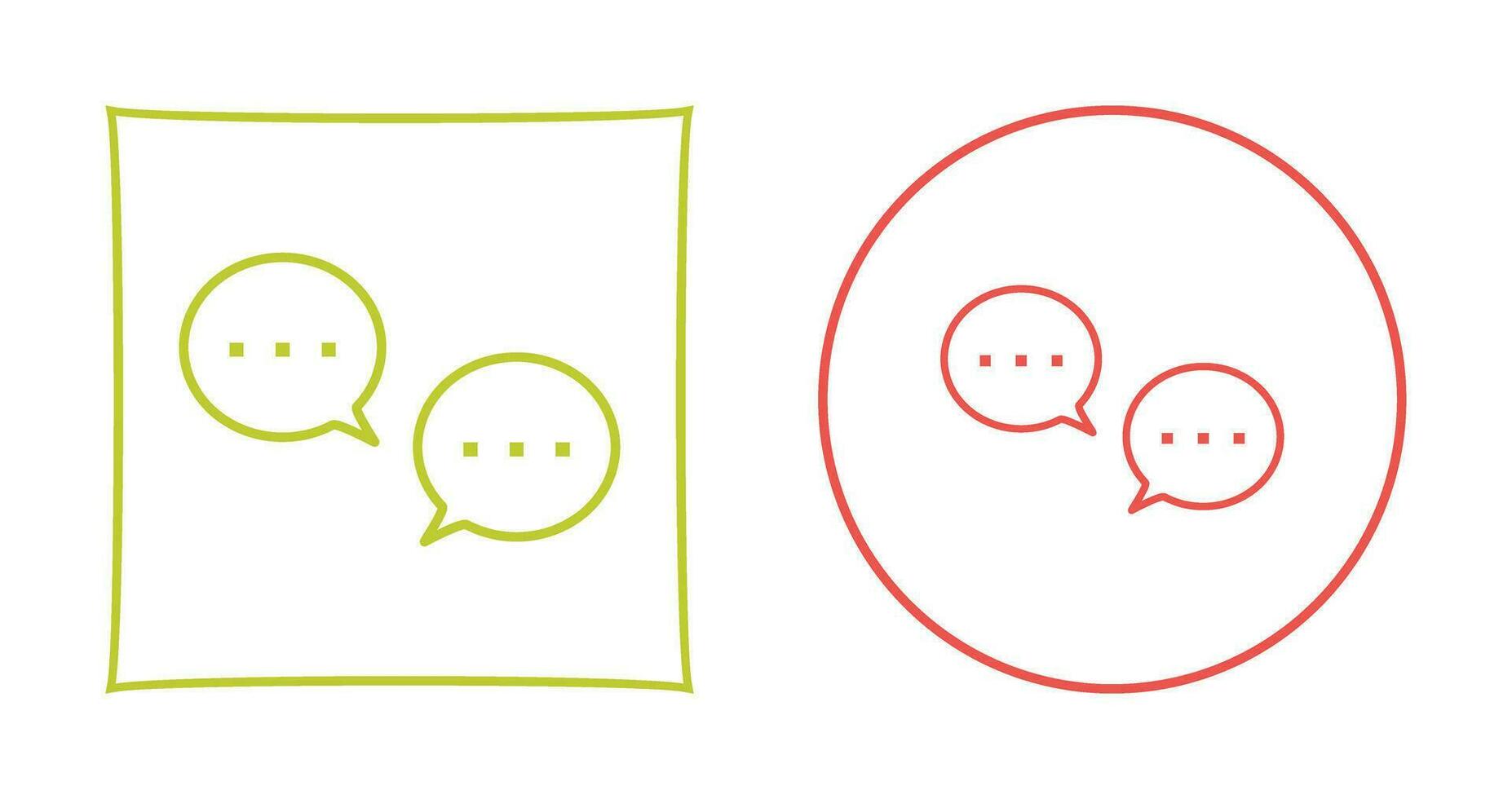 Unique Conversation Bubbles Vector Icon