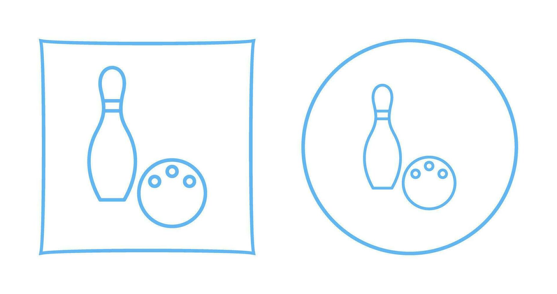 Unique Bowling Vector Icon