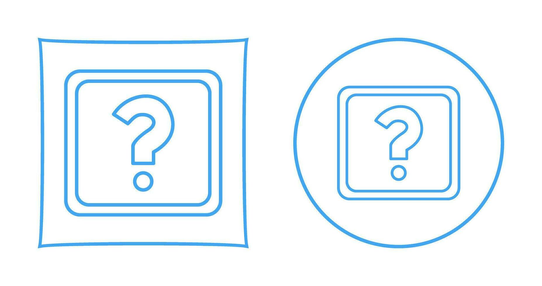 Unique Question Mark Vector Icon