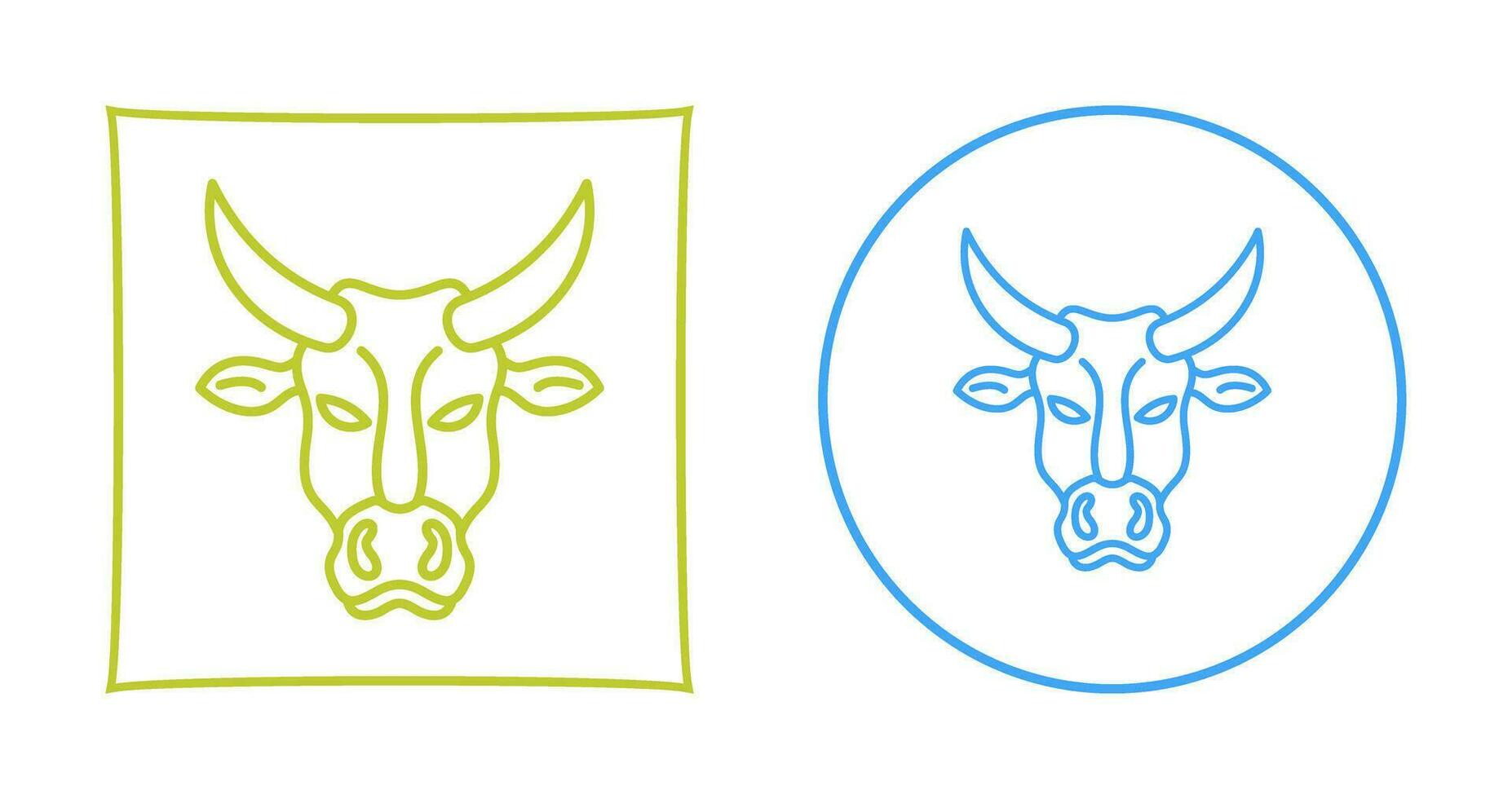 icono de vector de vaca