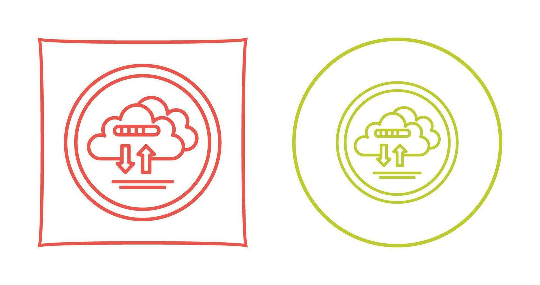 Cloud Data Vector Icon