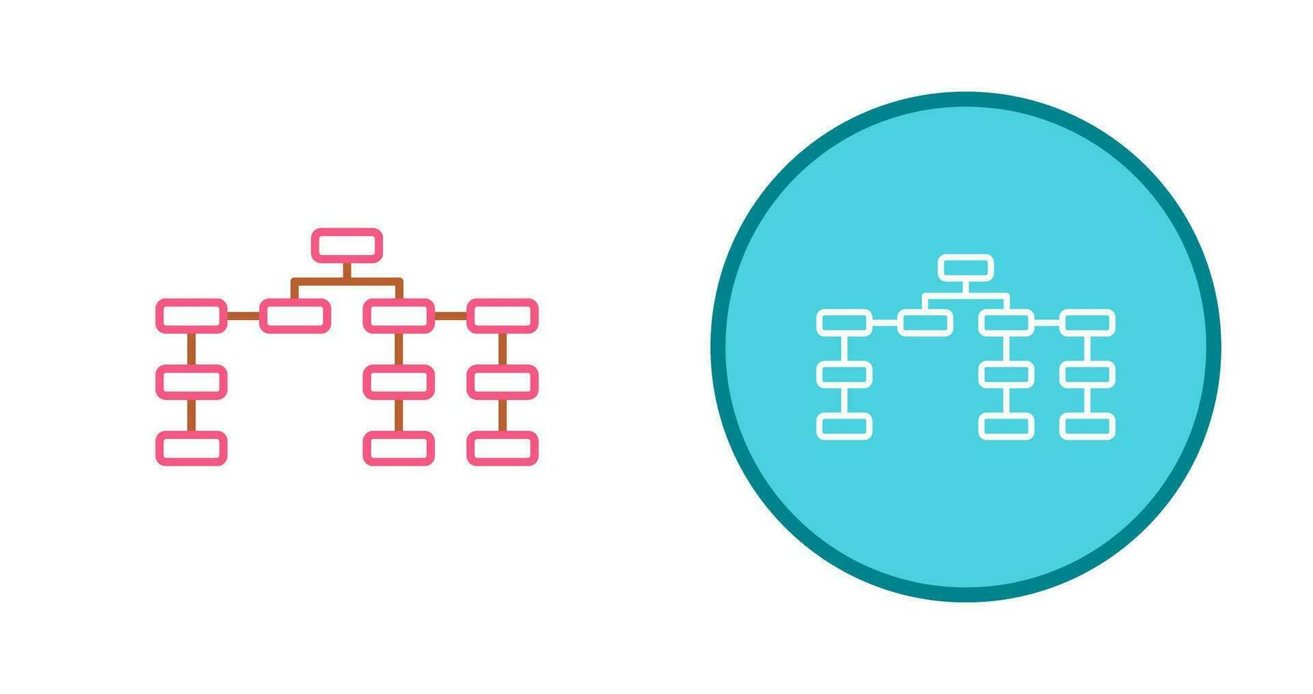 Unique Seo Structure Vector Icon