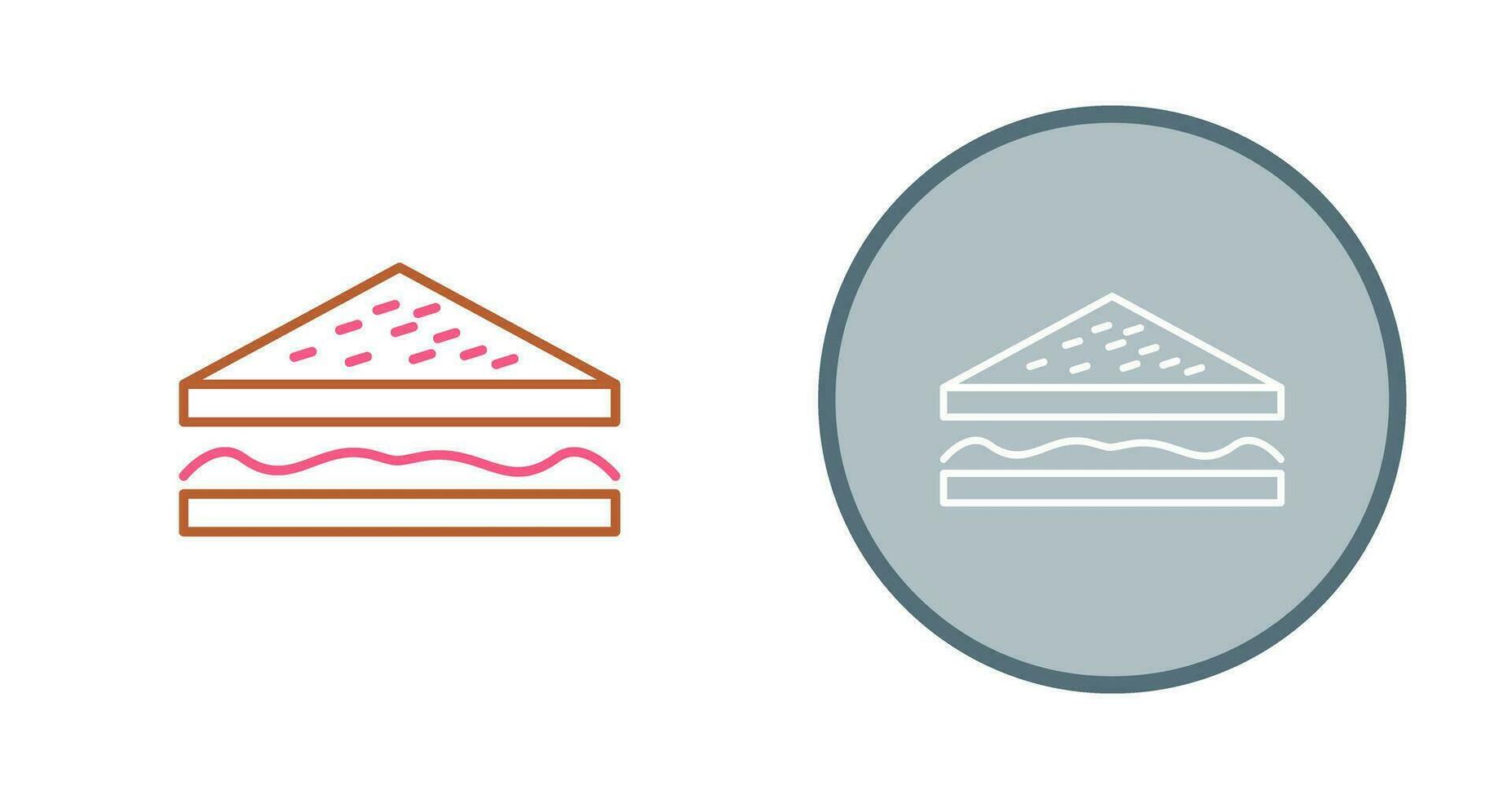Unique Sandwich Vector Icon