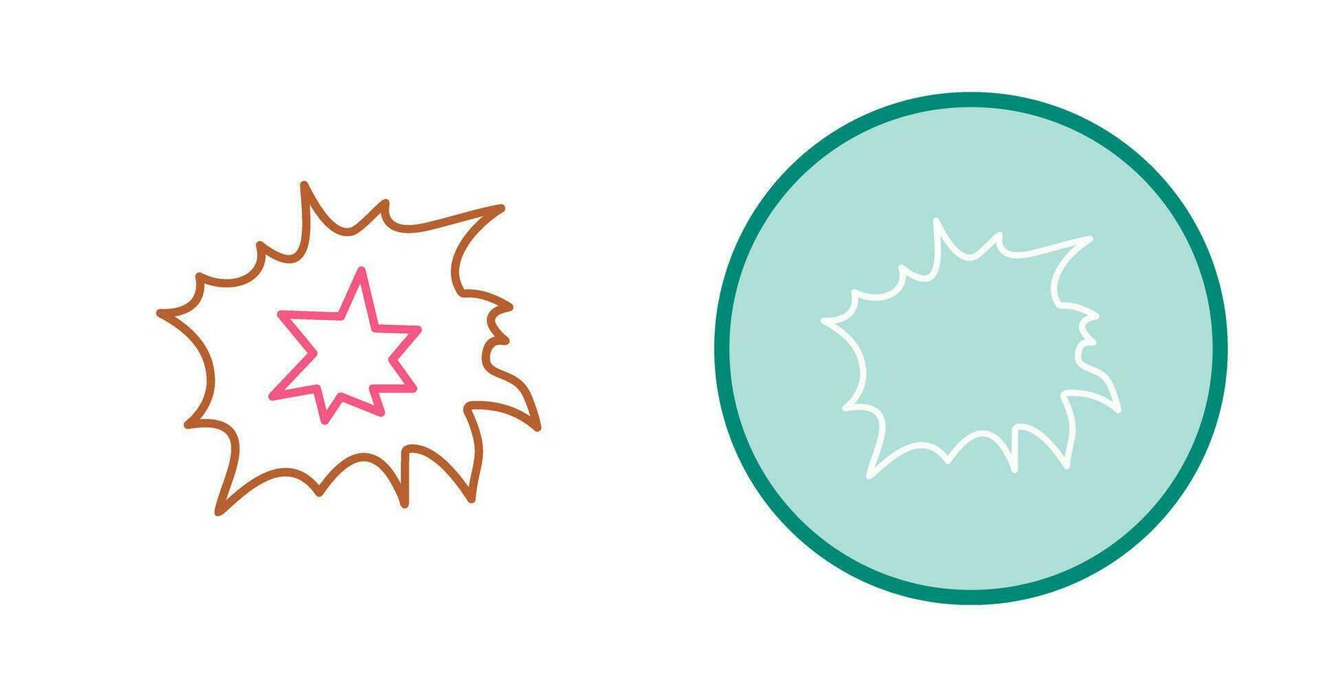 Unique Explosion Vector Icon