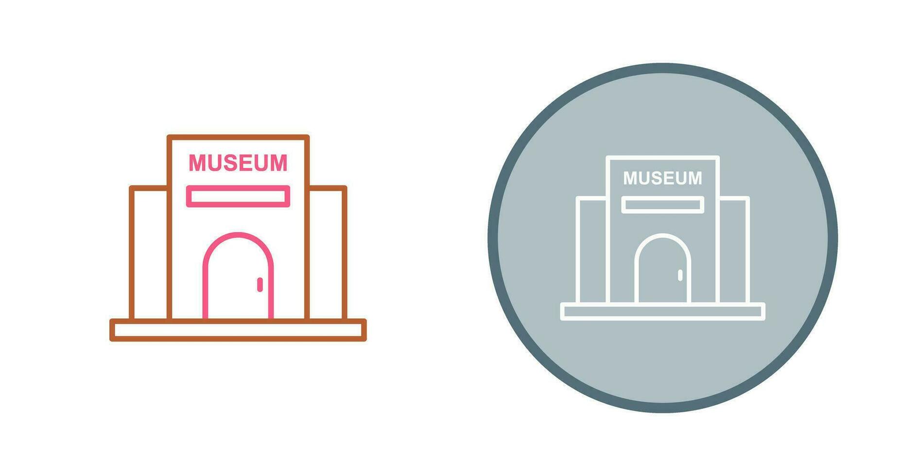 icono de vector de edificio de museo