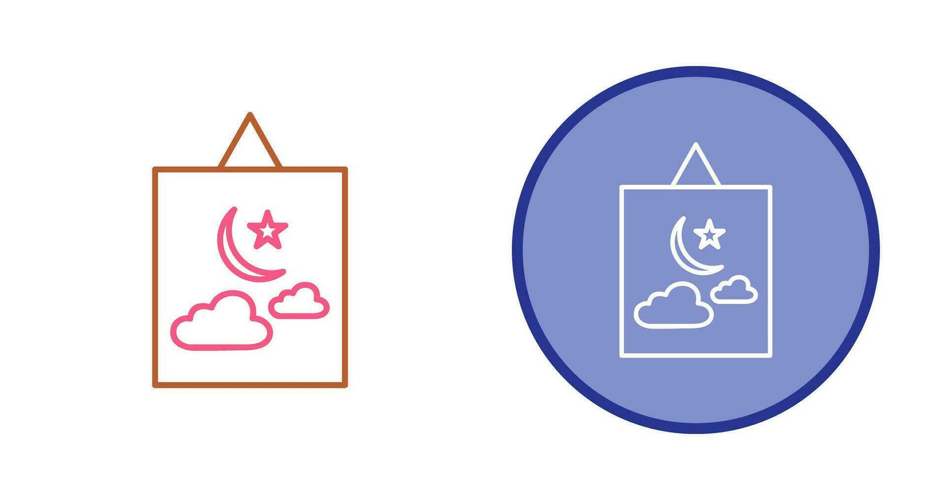 Hanging Painting Vector Icon