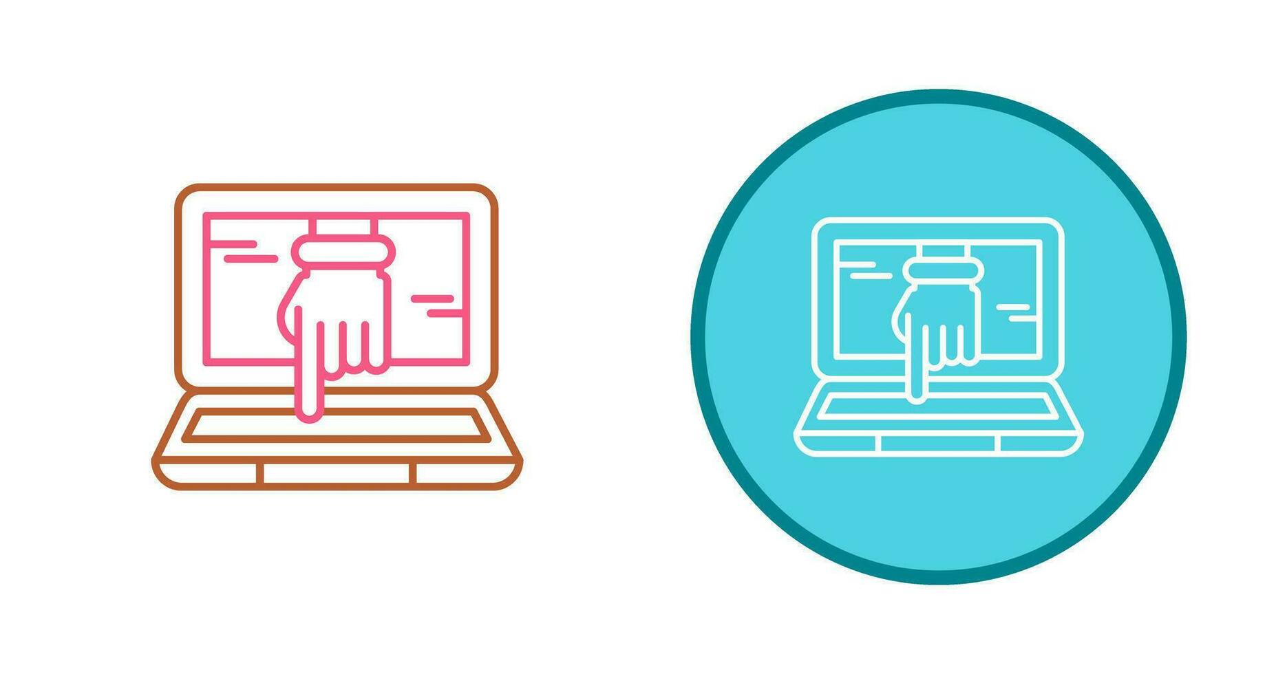 icono de vector de piratería informática