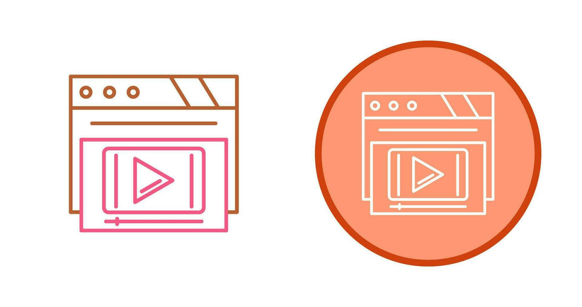 Video Player Vector Icon